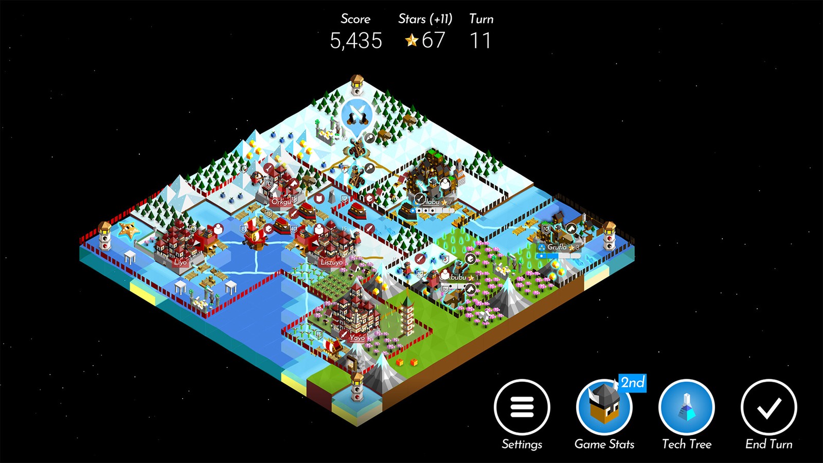 Captura 1 de The Battle of Polytopia